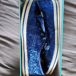 Blue Sparkle Kate Spade Keds